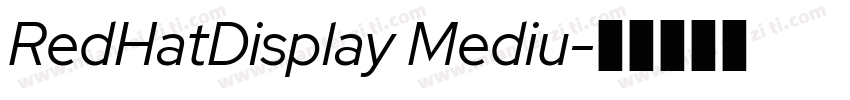 RedHatDisplay Mediu字体转换